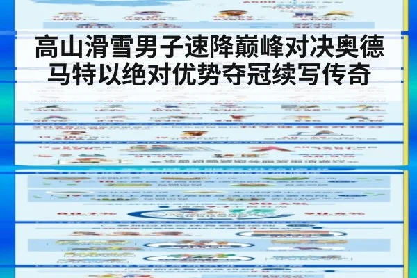 高山滑雪男子速降巅峰对决奥德马特以绝对优势夺冠续写传奇